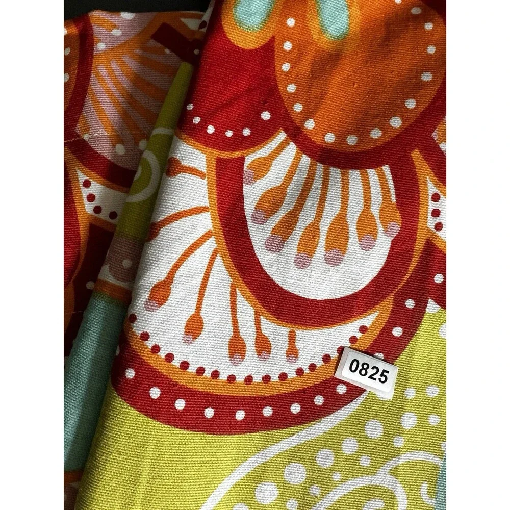 2 panels Pier 1 Imports Colorful Boho Cotton FLOWER Curtains Drape spring floral